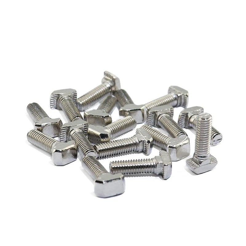 Bkaleme Metric M5 x 30mm Thread T Slot,Drop-in Bolt T-Bolt,Hammer Head Bolt,T Screw Stud for 2020 Series Standard 6mm T-Slot Aluminum Extrusion Profile,Carbon Steel Nickel Plated (2020 Series,20Pcs) - Image 4